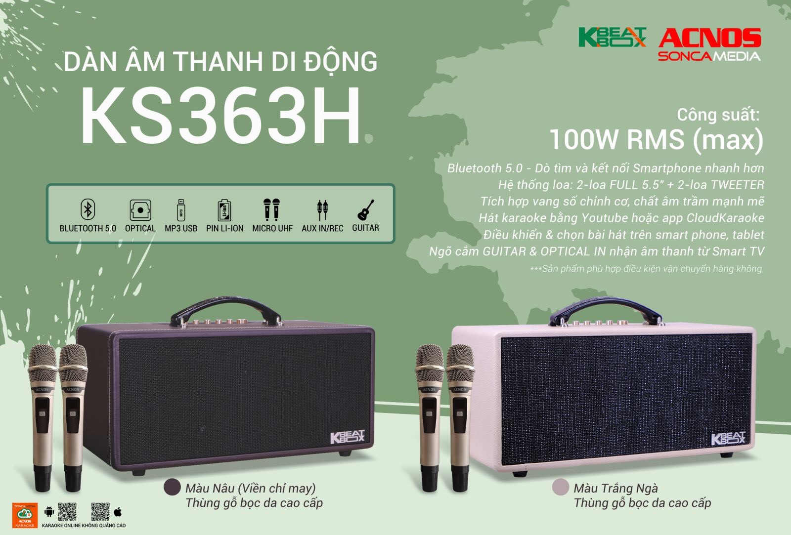 Loa Di Động mini ACNOS KS363H