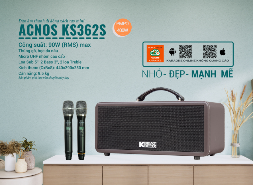 Dàn Âm Thanh Di Động ACNOS KS362S