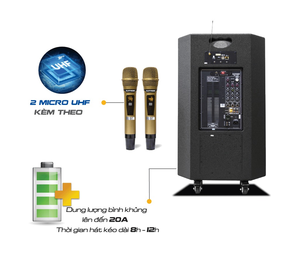 Loa Kéo Di Động GUINNESS GX - 1535B