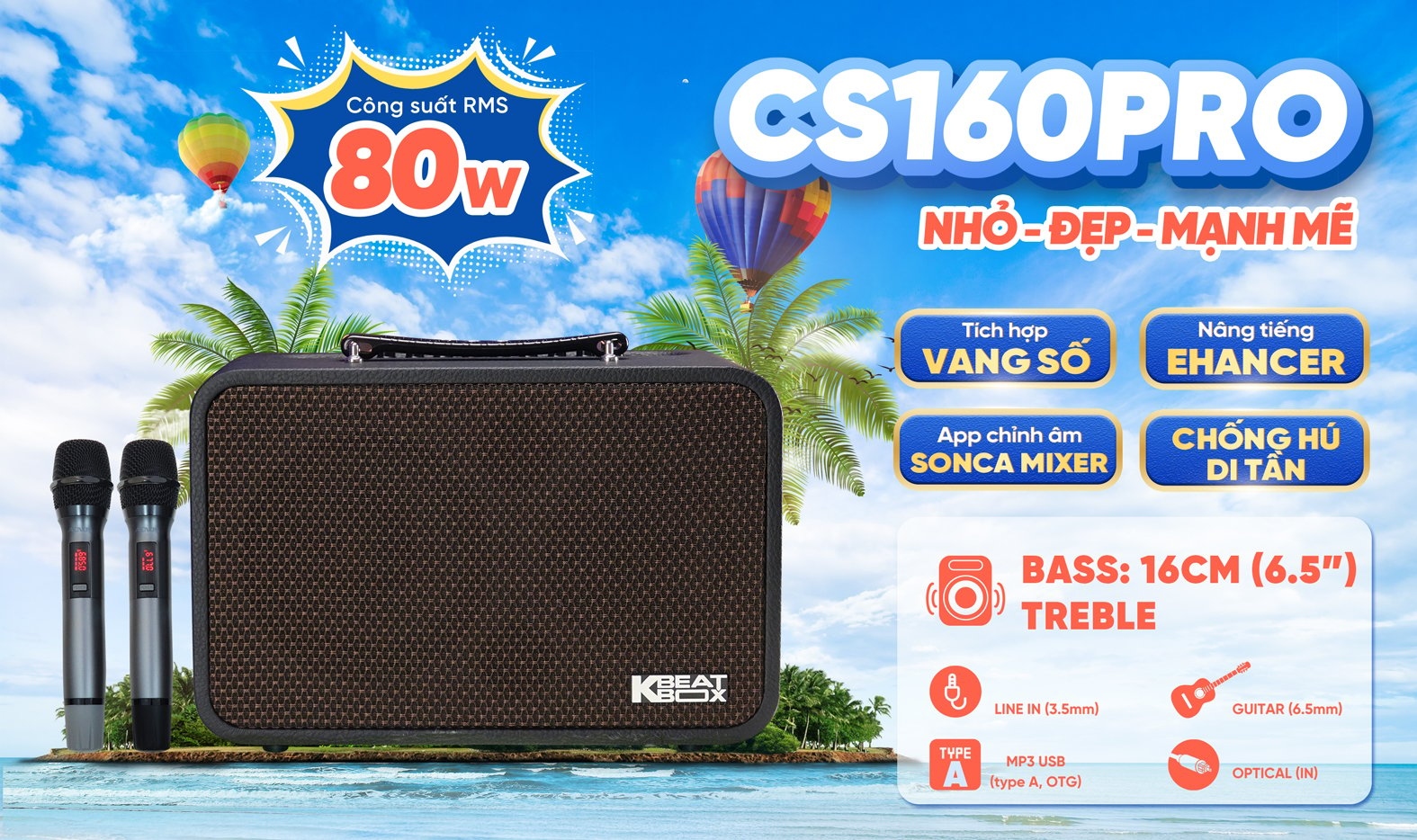 Loa Di Động ACNOS(KBEABOX) CS160Pro