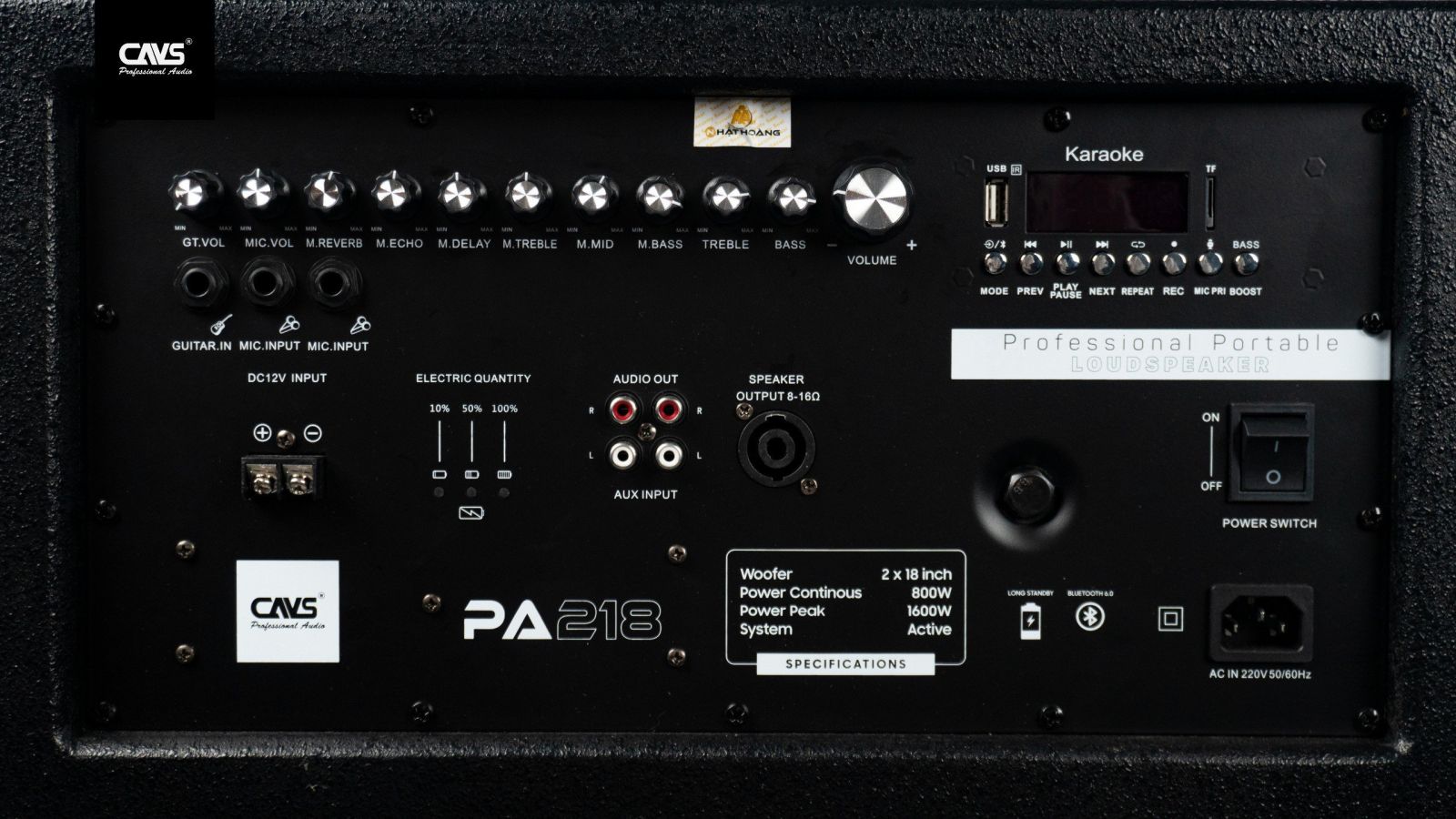 Loa kéo CAVS PA218 2 Bass 50