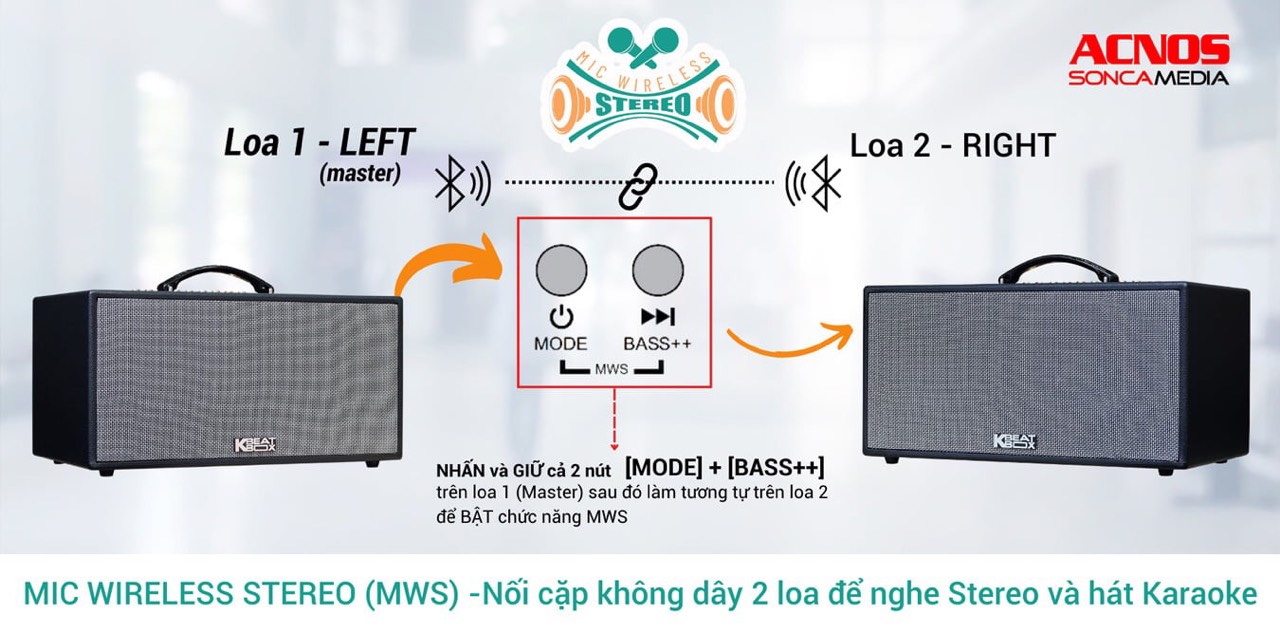 Loa Di Động ACNOS CS448