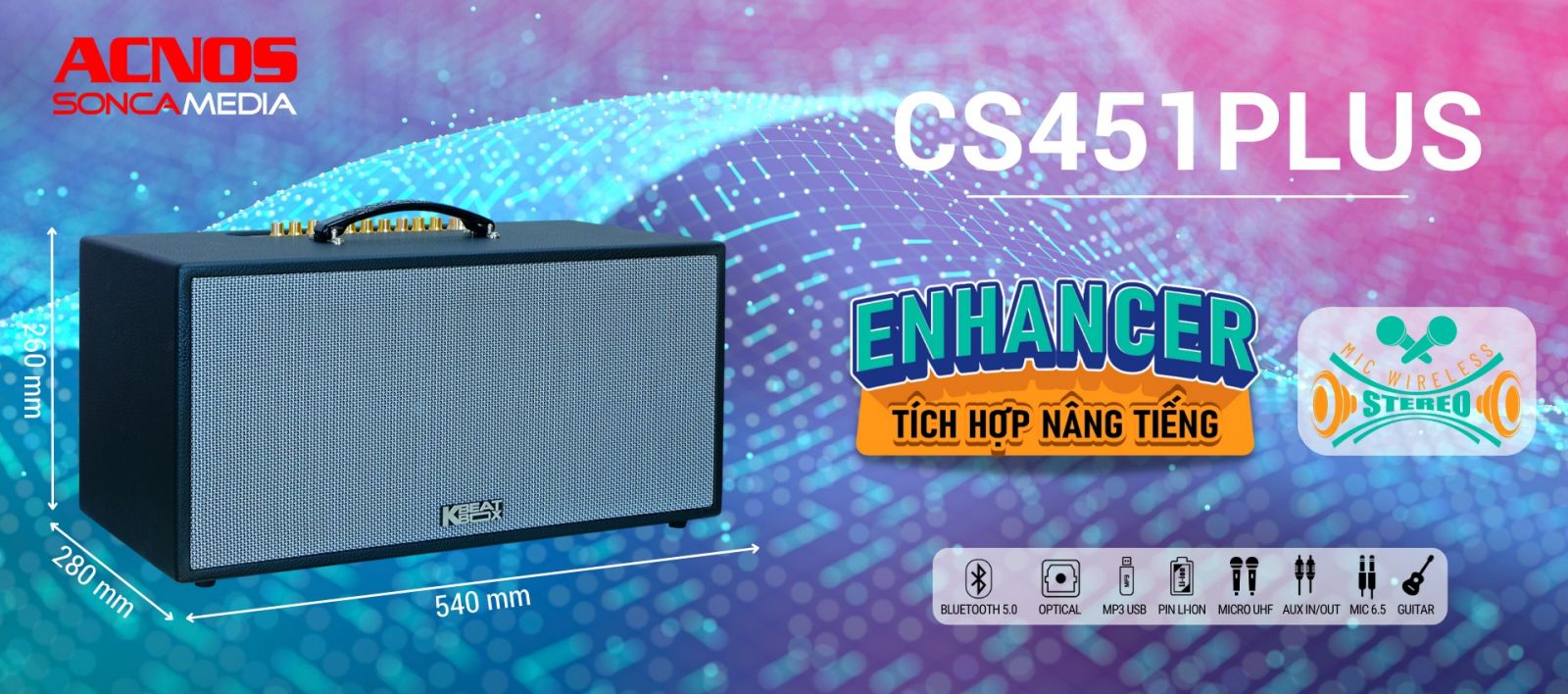 Loa Di Động ACNOS CS451Plus