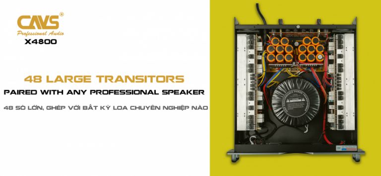 Cục Đẩy Công Suất CAVS X4800 Chính Hãng