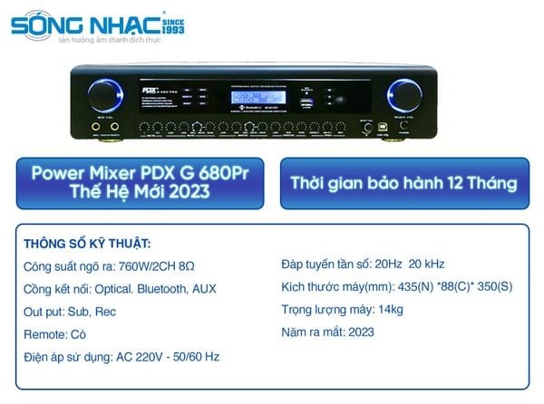 Amply PDX G 680 Pro - Thế Hệ Mới 2024