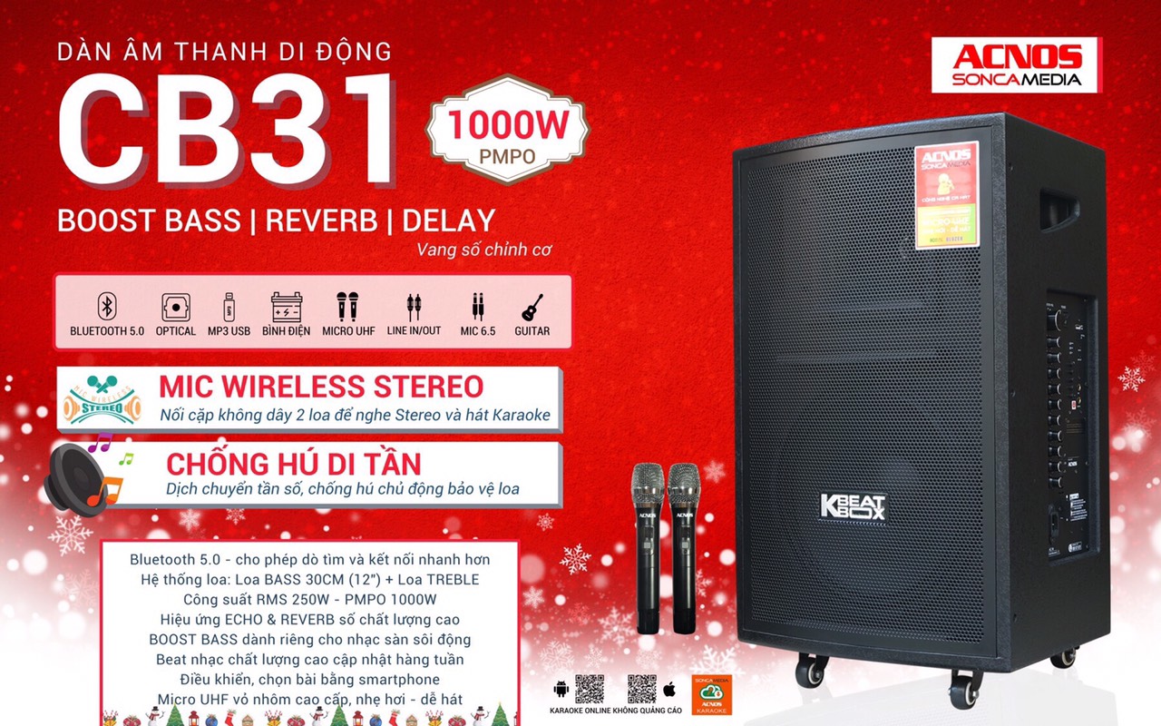 Loa Di Động ACNOS CB31 Chính Hãng