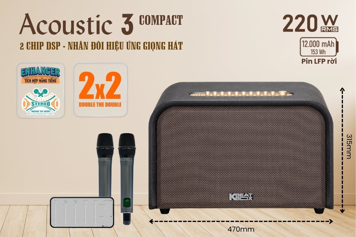 Loa Di Động ACNOS(KBEABOX) ACOUSTIC 3 Compact