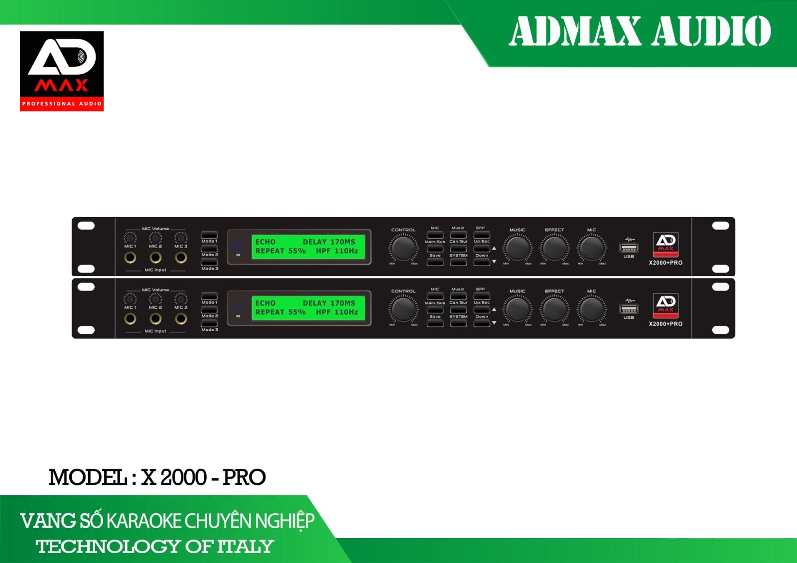 Vang Số ADMAX X-2000Pro