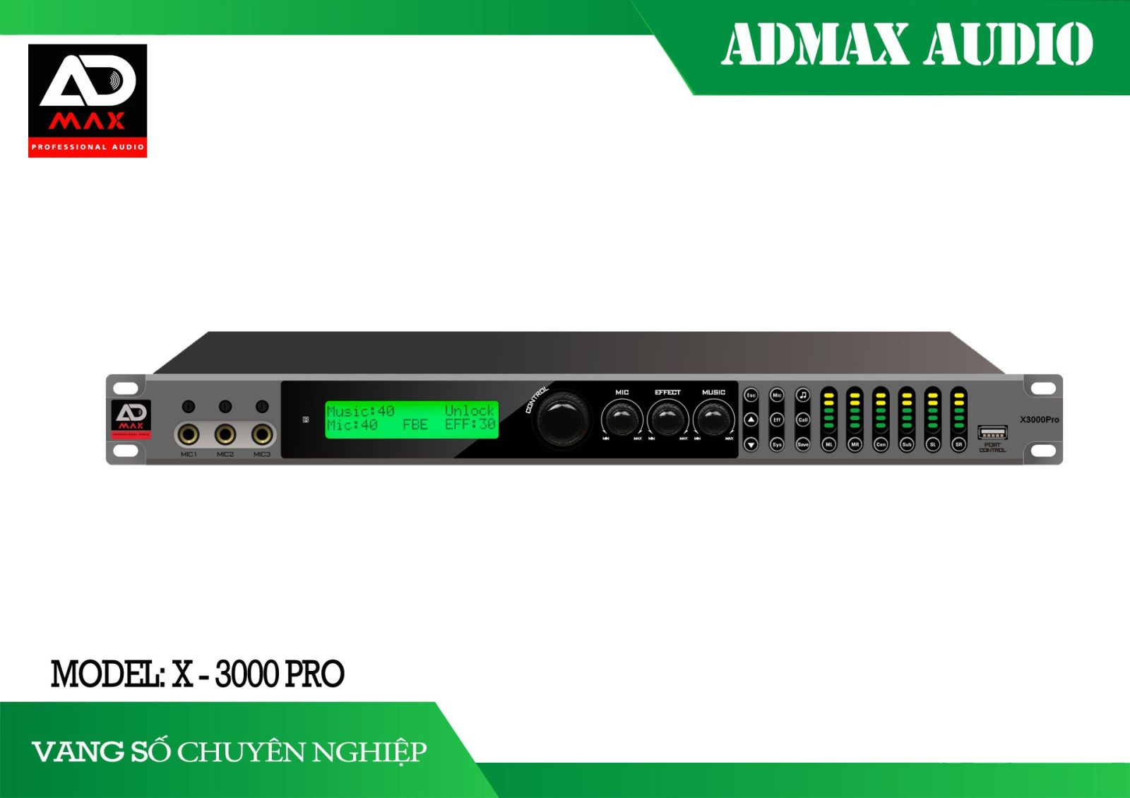 Vang Số ADMAX X-3000Pro