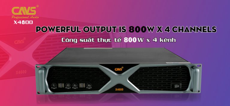 Cục Đẩy Công Suất CAVS X4800 Chính Hãng