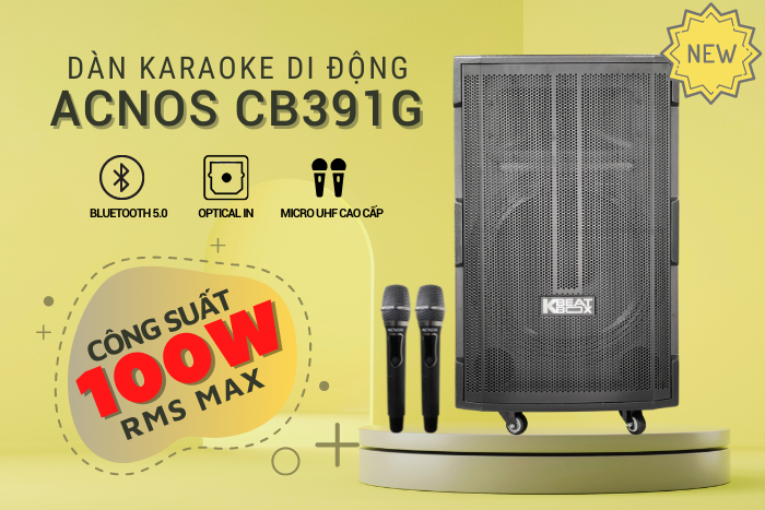 Dàn Karaoke Di Động KBEATBOX CB391G Chính Hãng I TuyênAudio