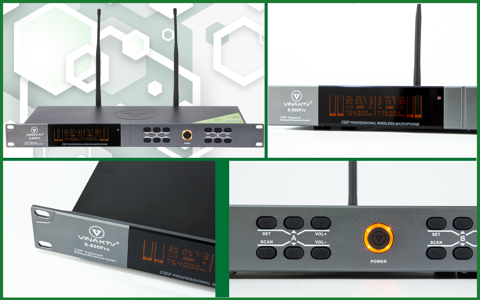 Micro không dây VinaKTV S800 pro