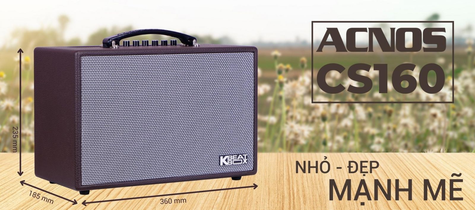 Loa karaoke di động xách tay ACNOS CS160 Chính Hãng