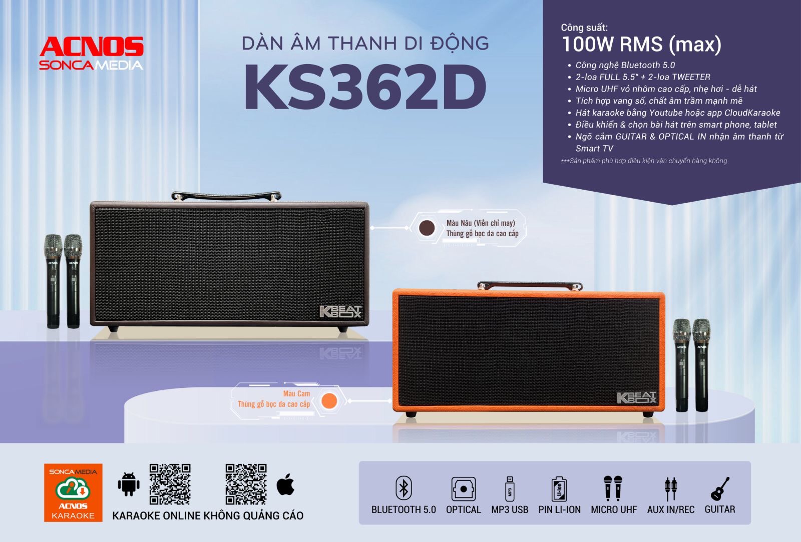 Loa Xách Tay ACNOS KS362D