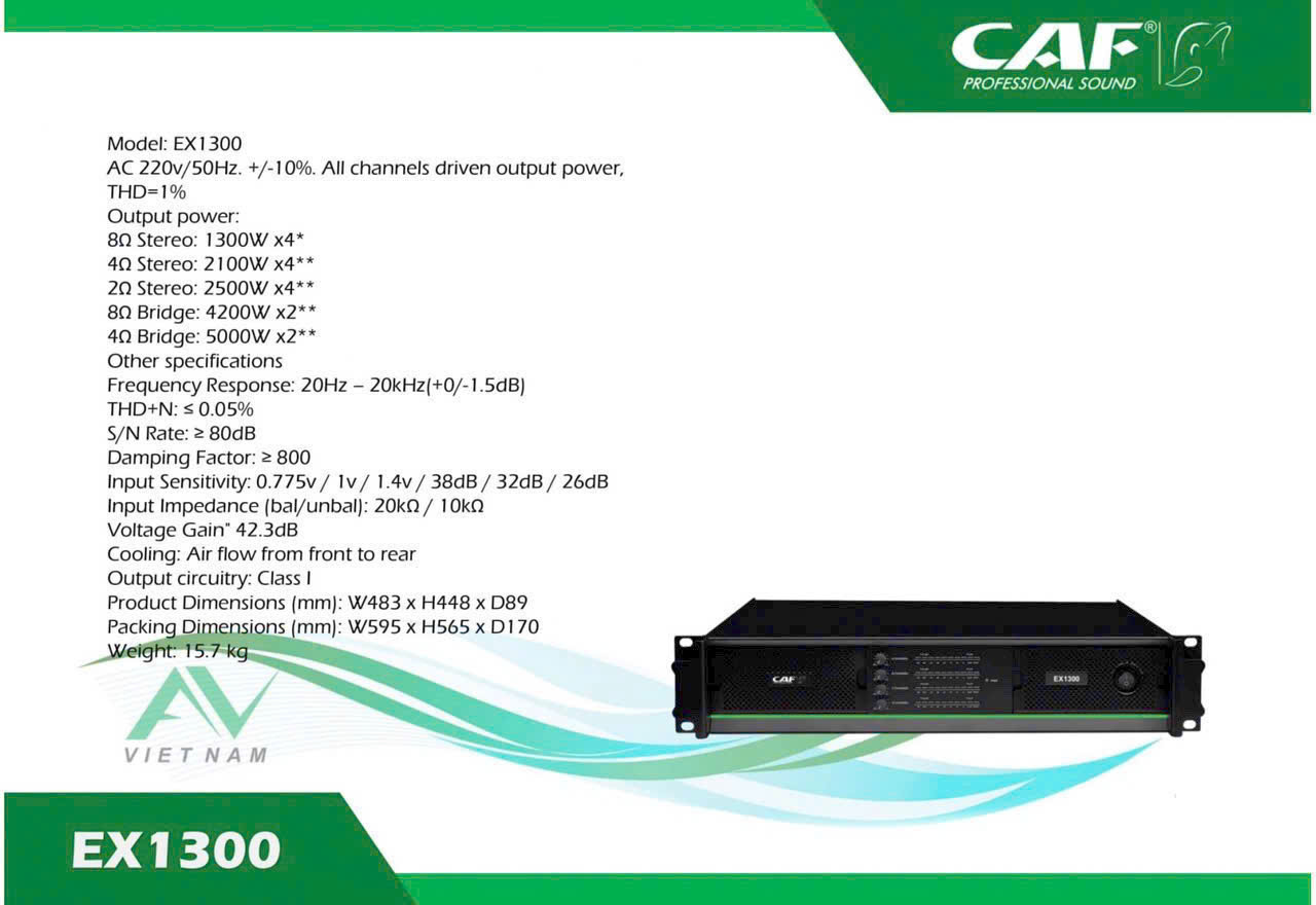 Cục Đẩy Công Suất CAF EX1300