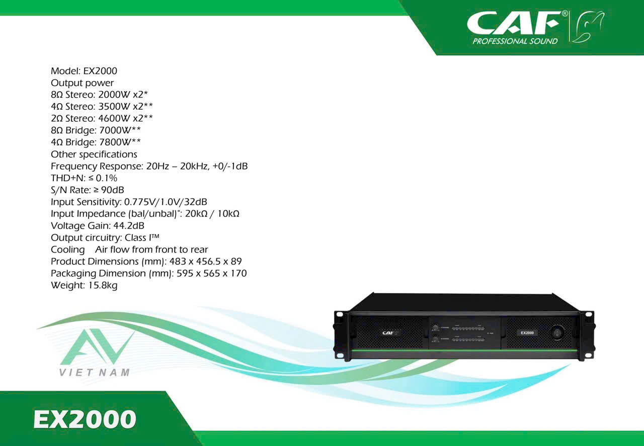 Cục Đẩy Công Suất CAF EX2000