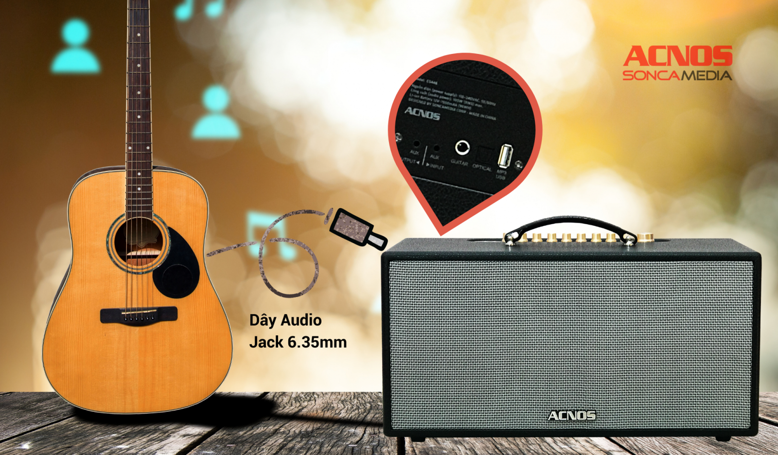 Dàn Âm Thanh Di Động ACNOS CS446