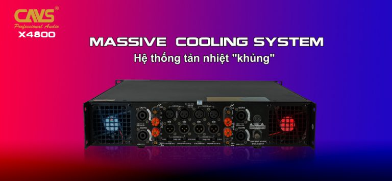 Cục Đẩy Công Suất CAVS X4800 Chính Hãng