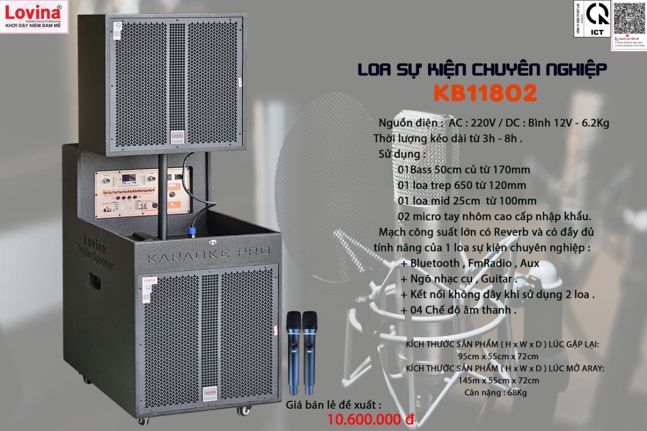 Loa Di Động LOVINA KB11802