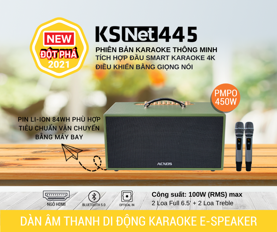 Loa  Di Động ACNOS KSNet445 Chính Hãng