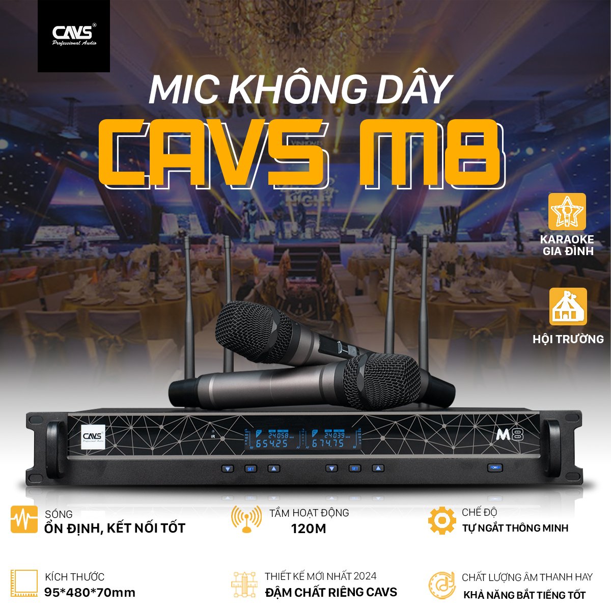 Micro không dây CAVS M8