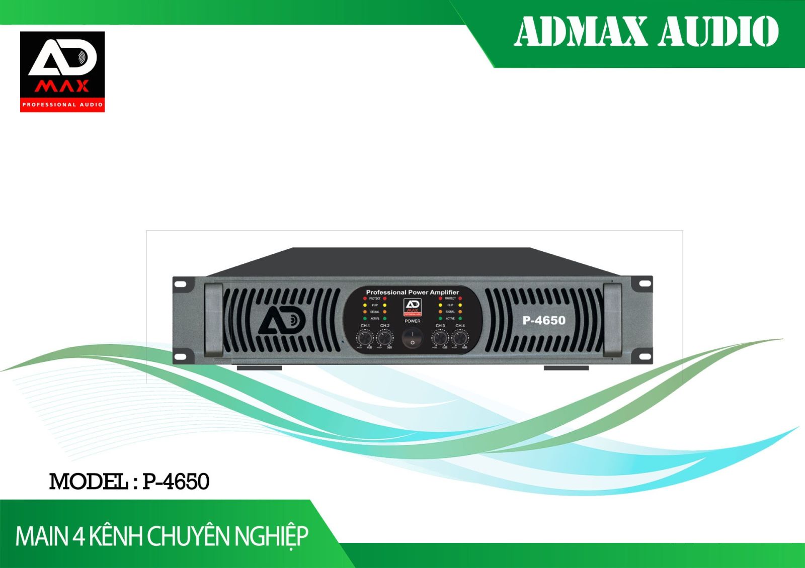 Cục Đẩy Công Suất ADMAX P-4650