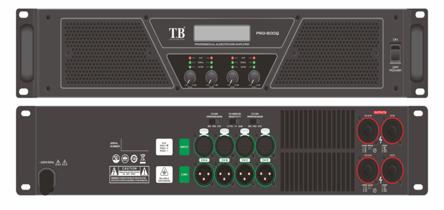 Cục Đẩy Công Suất T.B SOUND PRD800Q