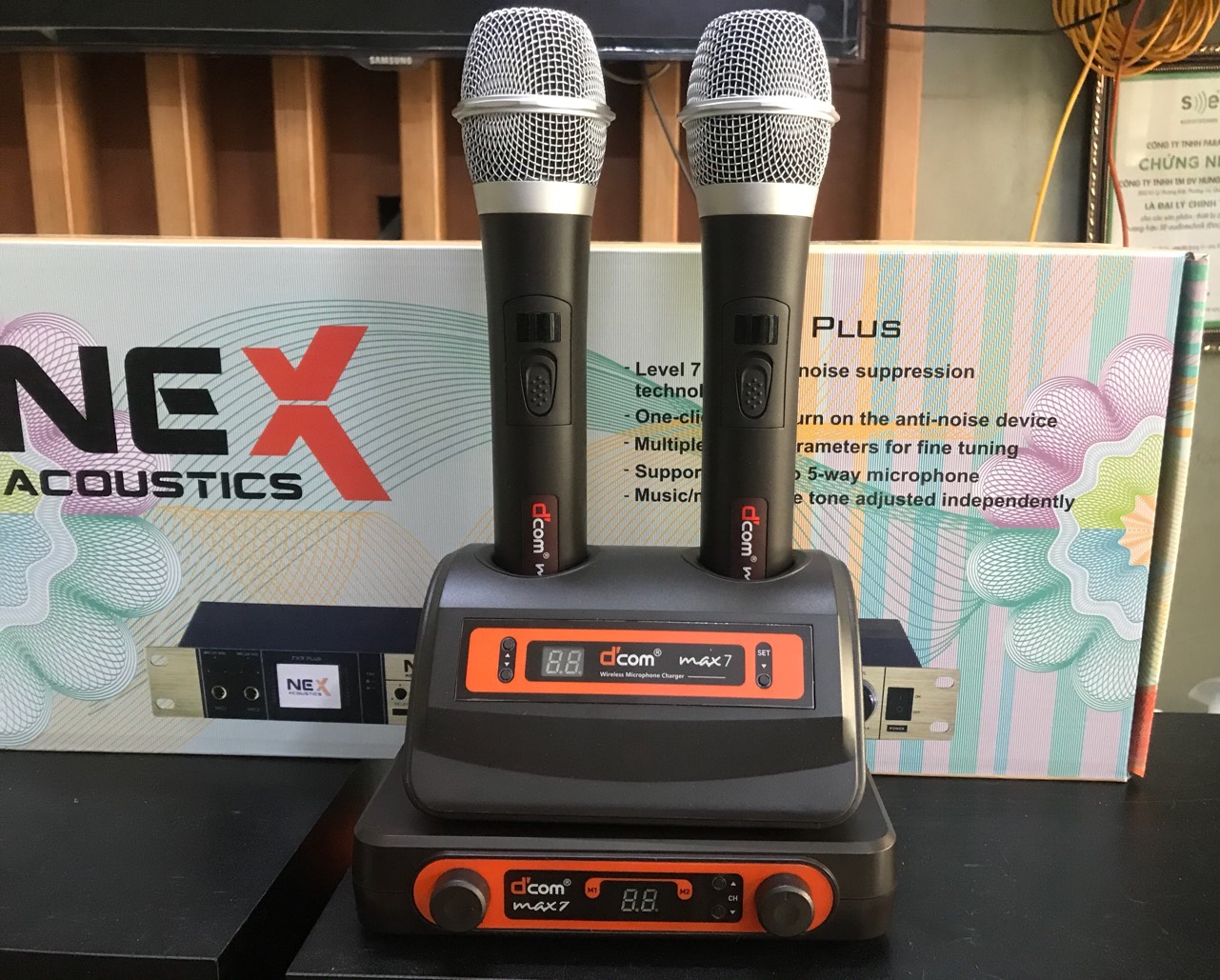 Micro Không Dây D'COM MAX 7 Chính Hãng