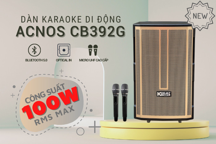 Dàn Karaoke Di Động KBEATBOX CB392G Chính Hãng I TuyênAudio