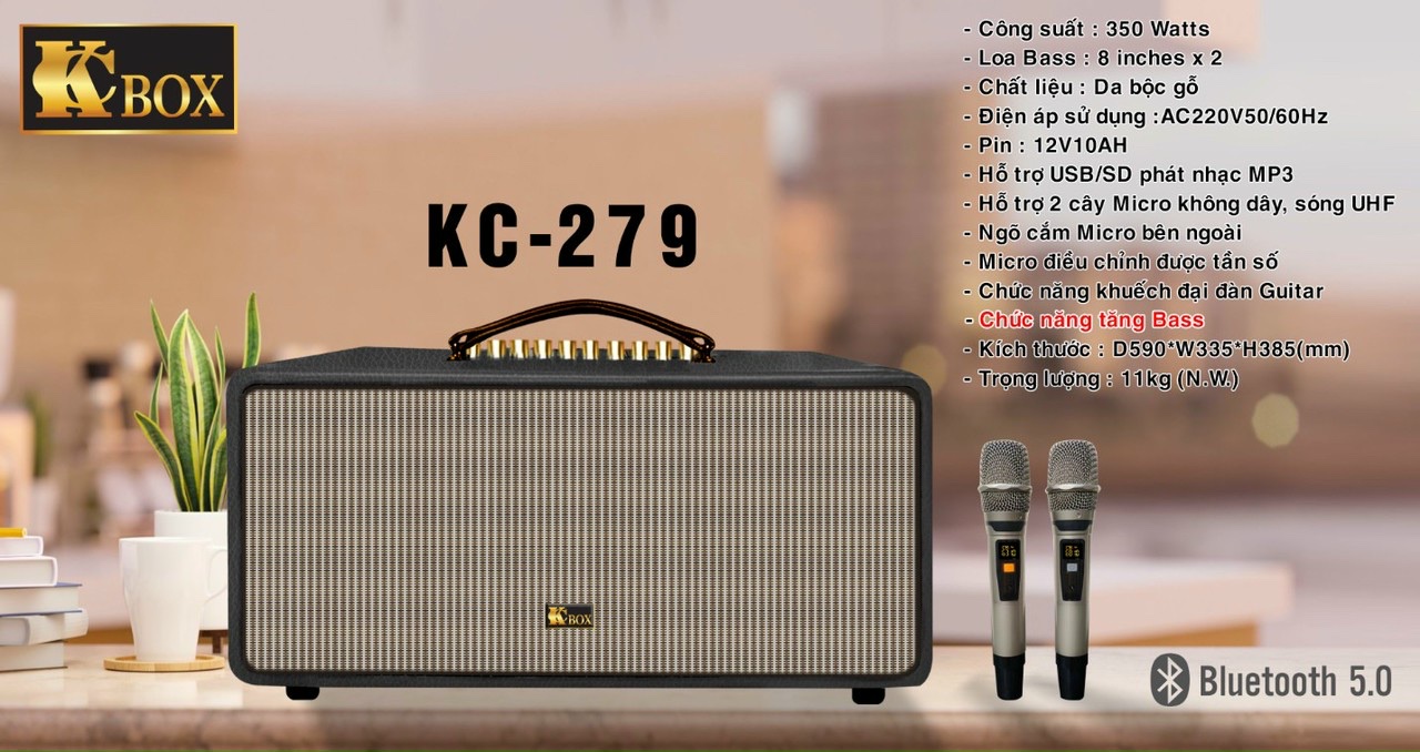 Loa di động xách tay KCBOX KC279 Chính Hãng