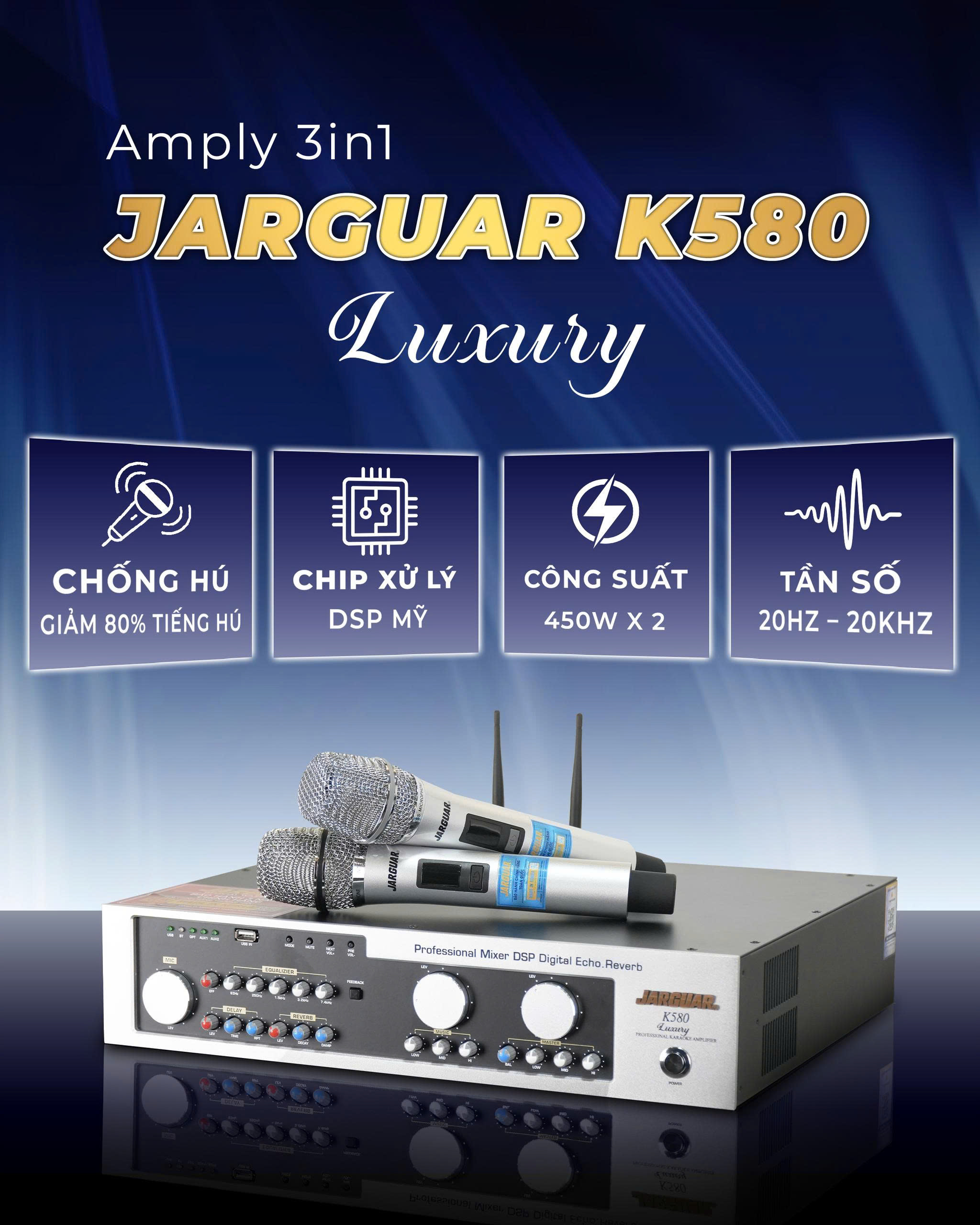 Amply JARGUAR K580 LUXURY(3 in 1)
