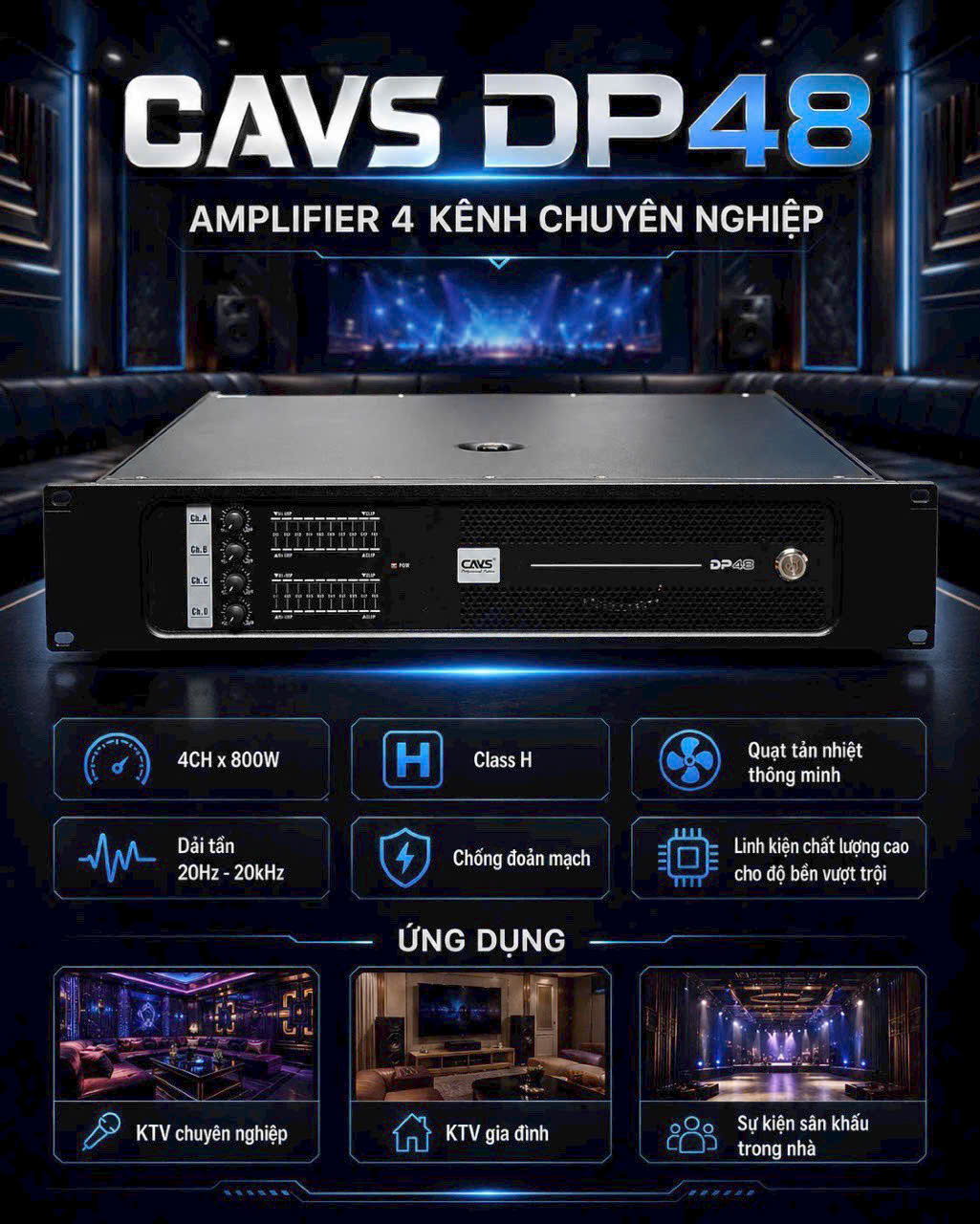 Cục Đẩy Công Suất CAVS DP48