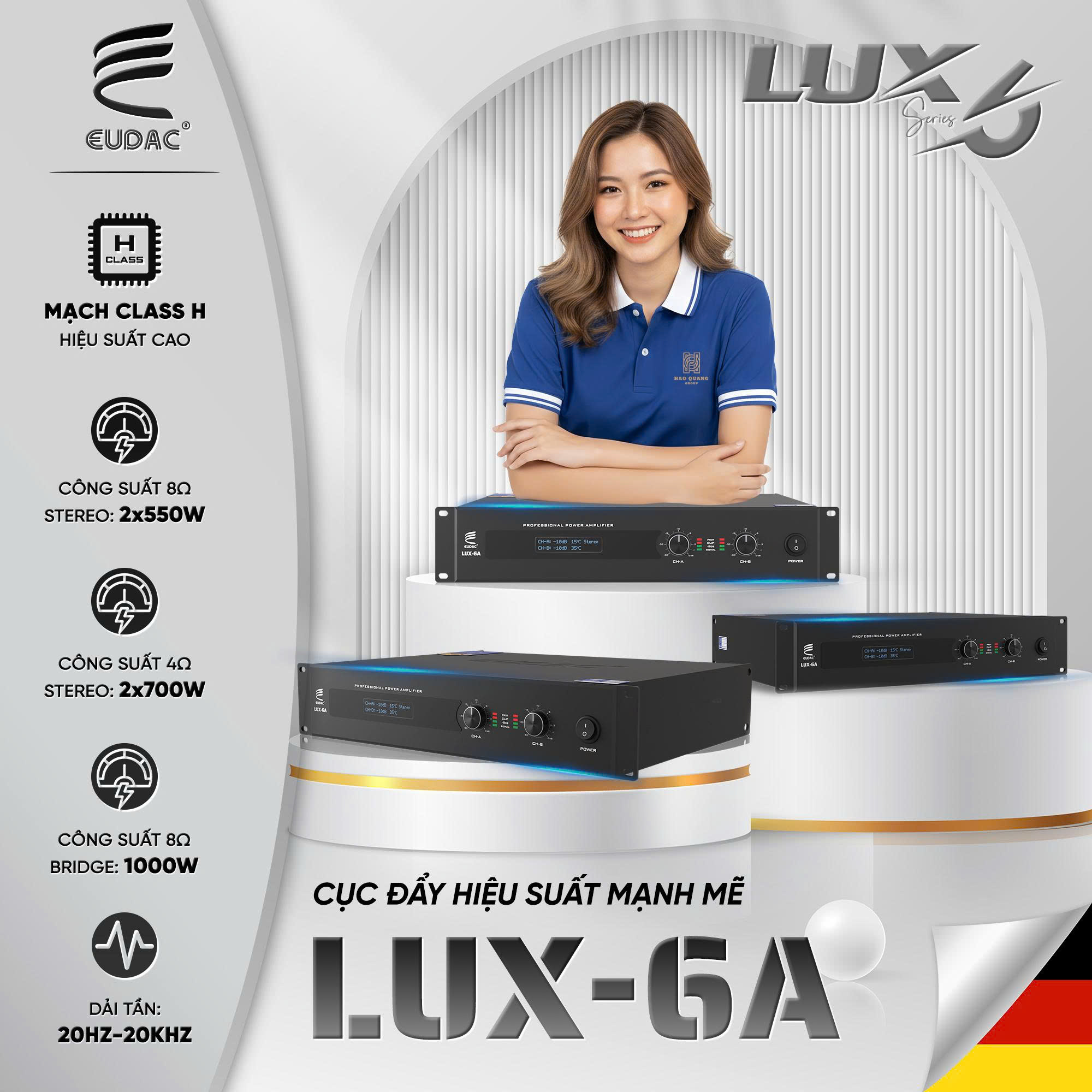 Cục Đẩy Công Suất EUDAC LUX 6A