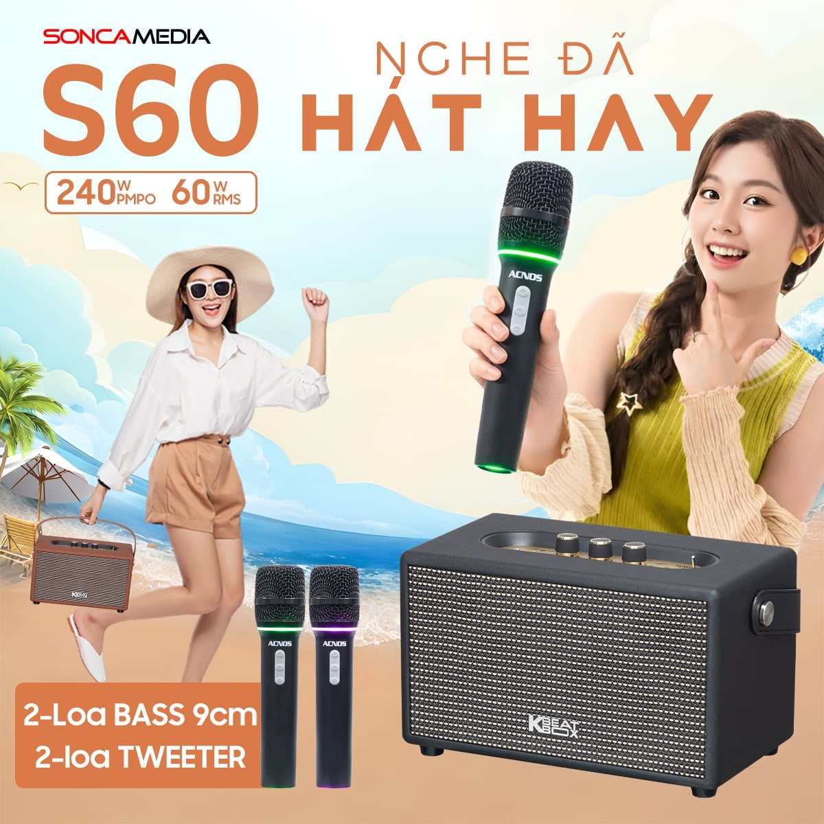 Loa Di Động Acnos S60