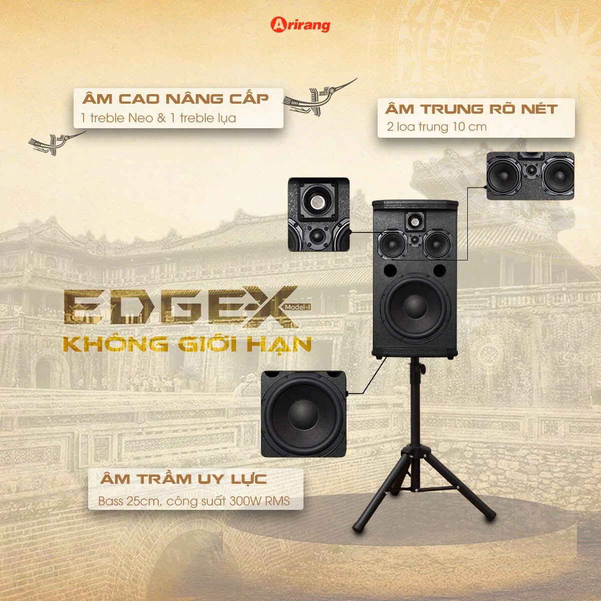 Loa Di Động ARIRANG EDGE-X Model 1