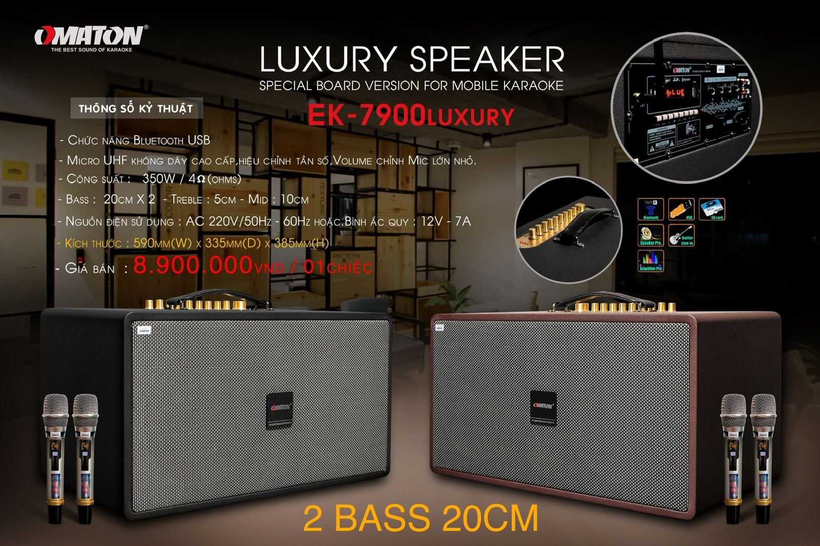 Loa Di Động OMATON EK-7900 LUXURY