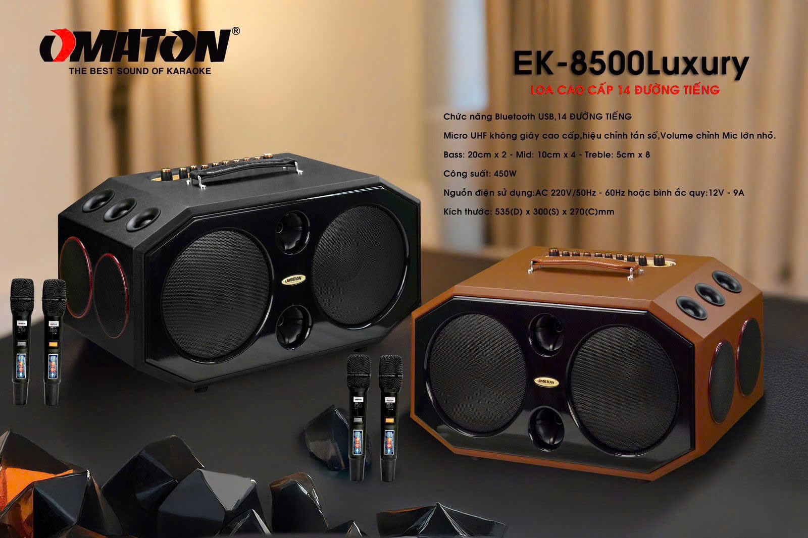 Loa Di Động OMATON EK-8500LUXURY