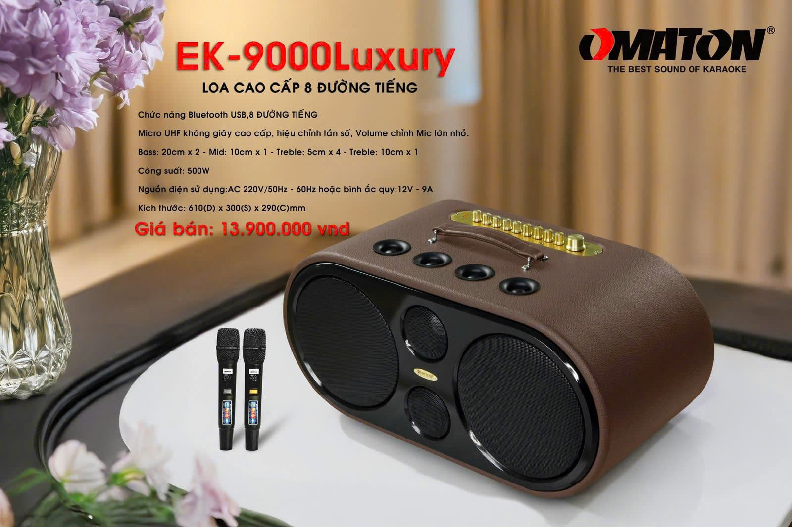 Loa Di Động OMATON EK-9000Luxury