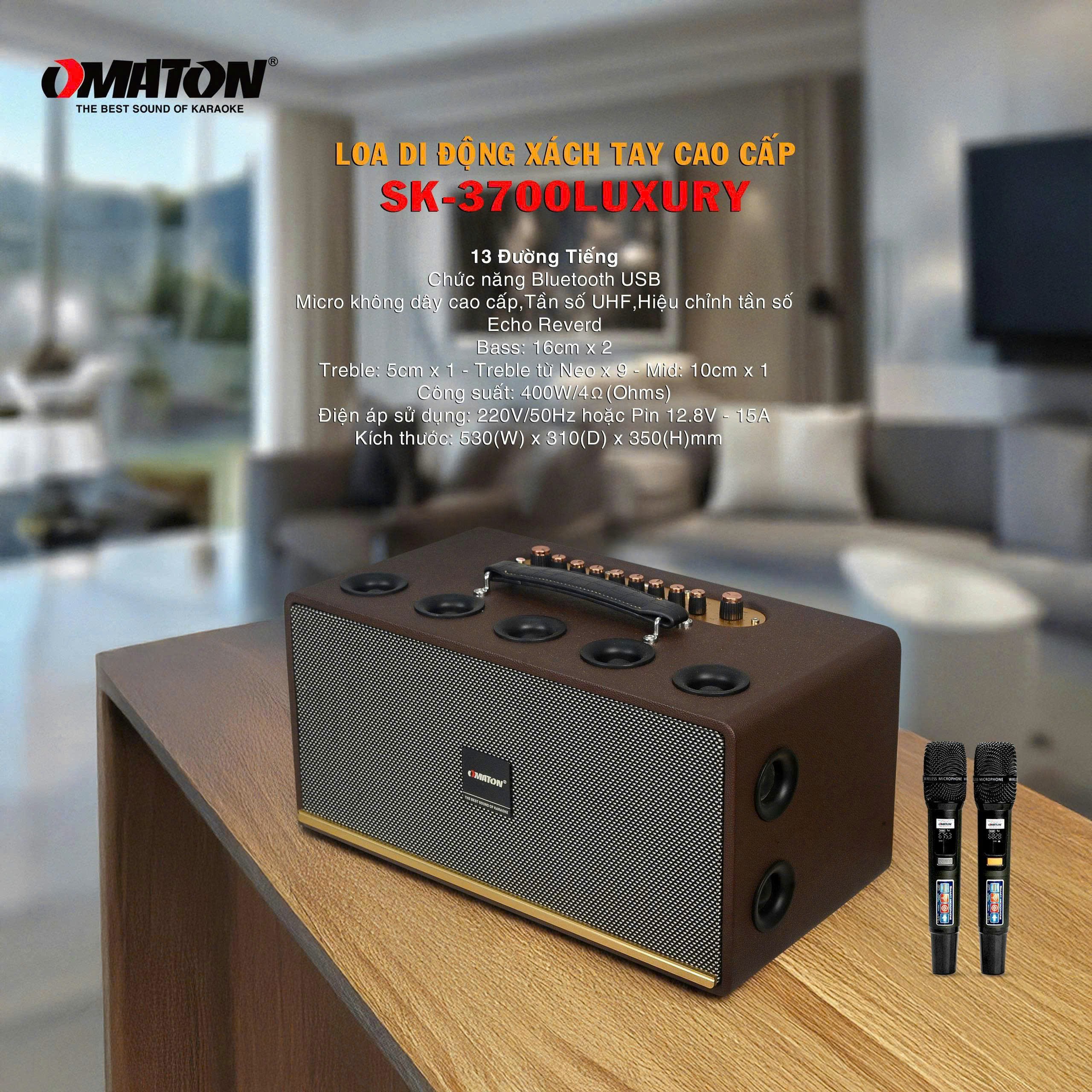 Loa Di Động OMATON SK-3700Luxury