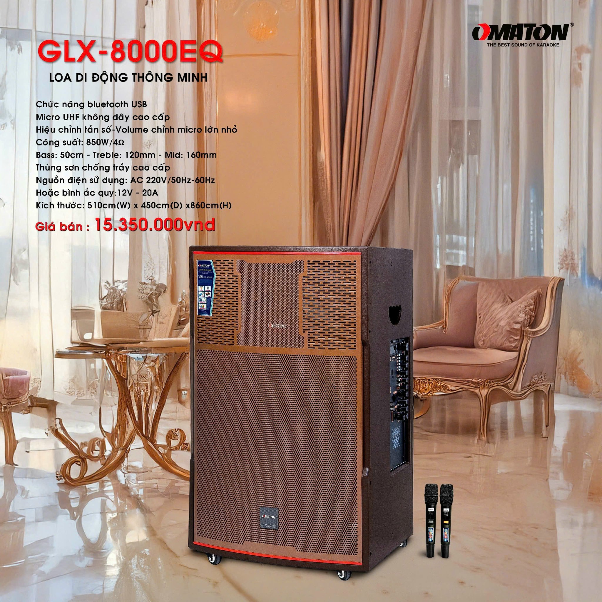 Loa Kéo OMATON GLX-8000EQ