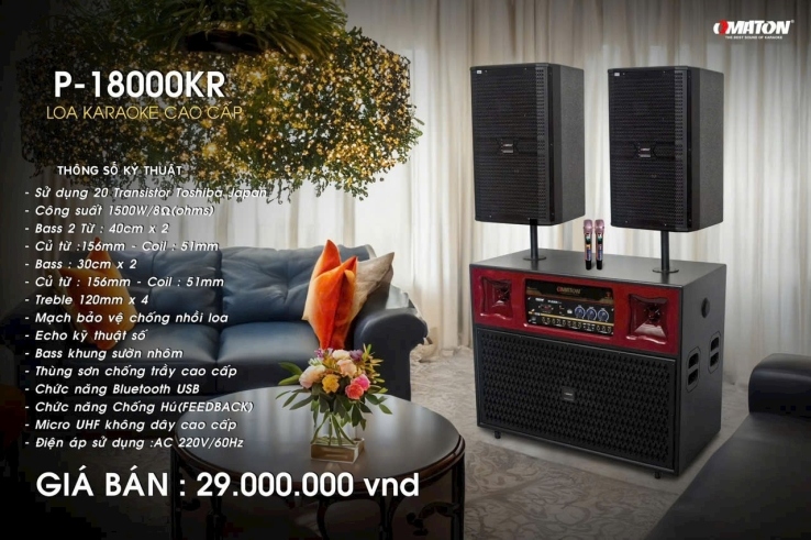 Loa Kéo Điện OMATON P-18000KR