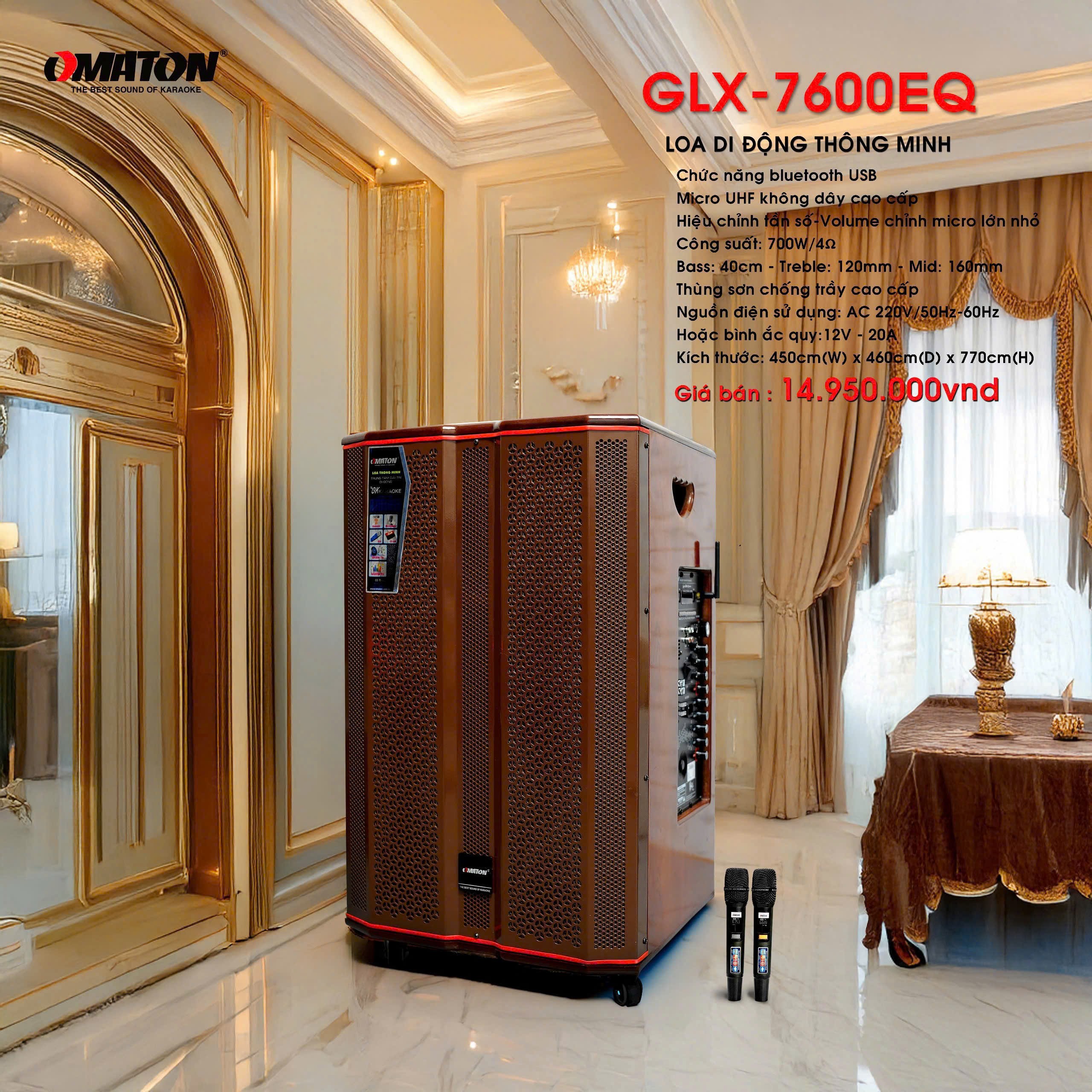 Loa Kéo OMATON GLX-7600EQ