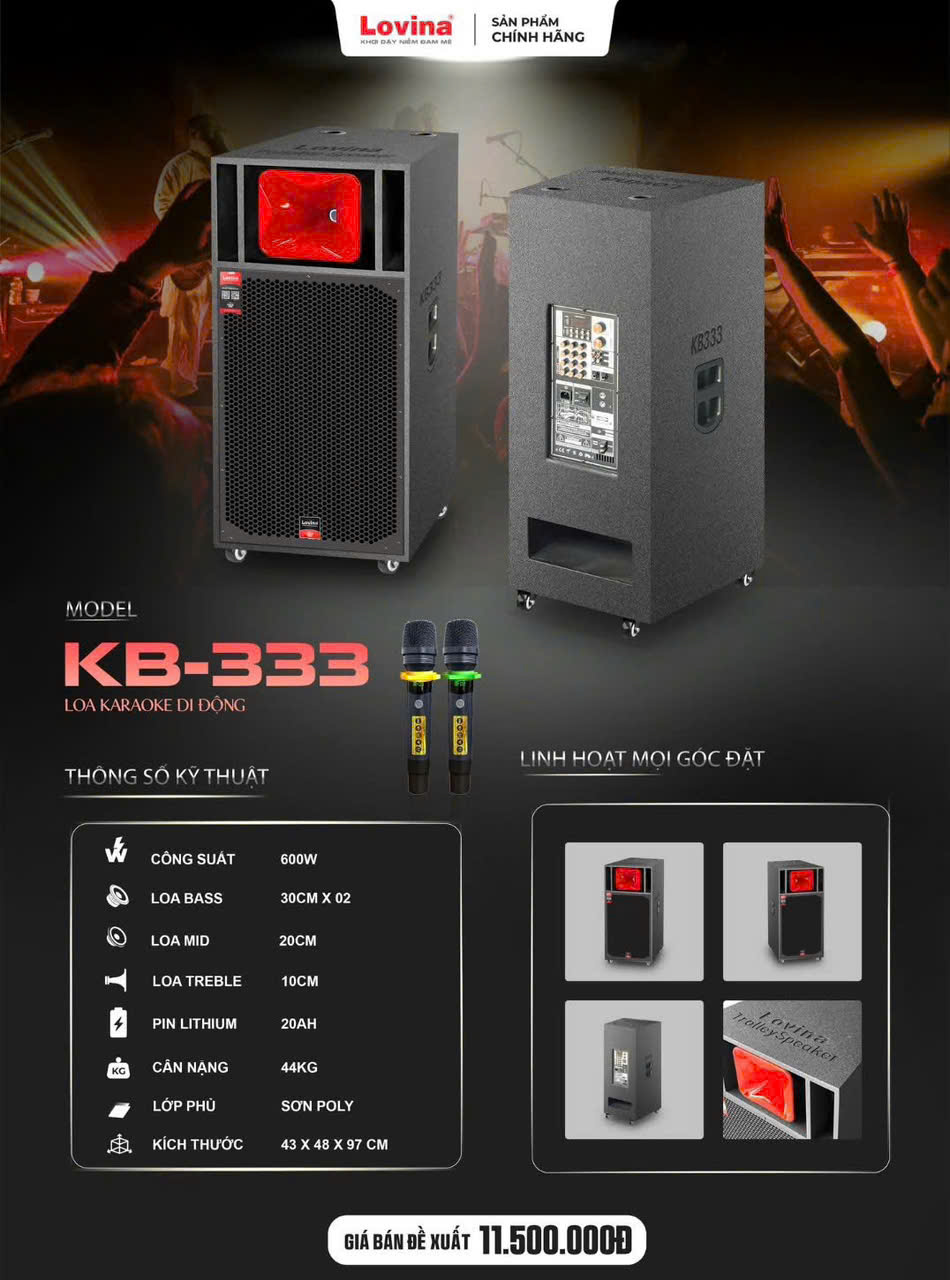 Loa Kéo Di Động LOVINA KB-333