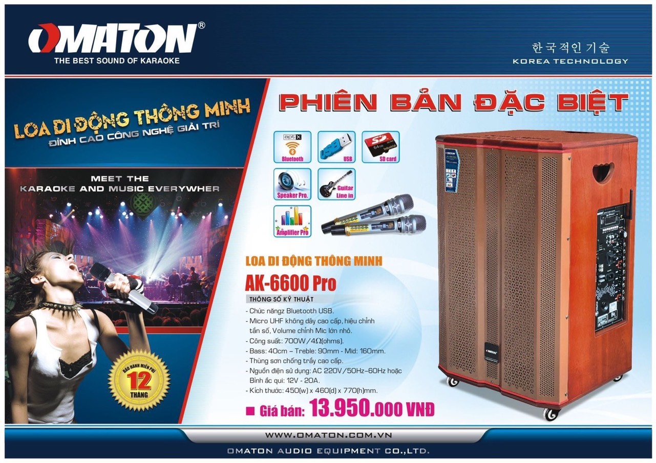 Loa Di Động OMATON AK-6600PRO
