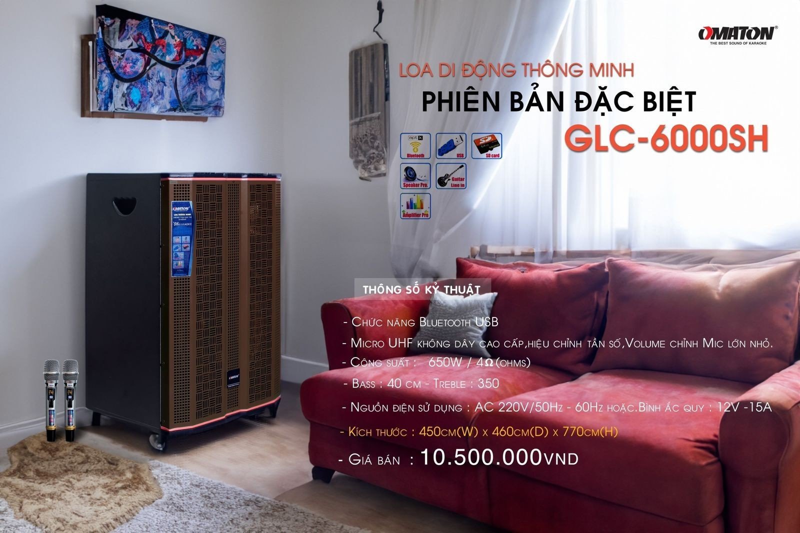 Loa Di Động OMATON GLC-6000SH