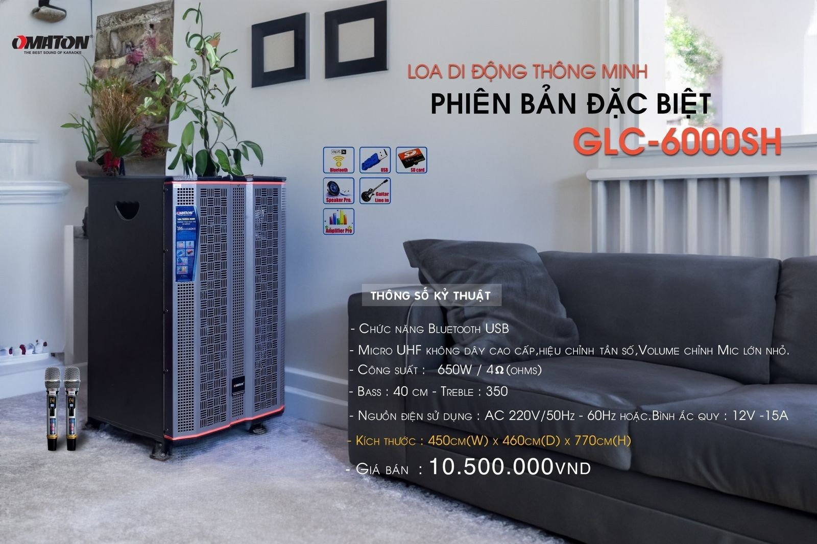 Loa Di Động OMATON GLC-6000SH
