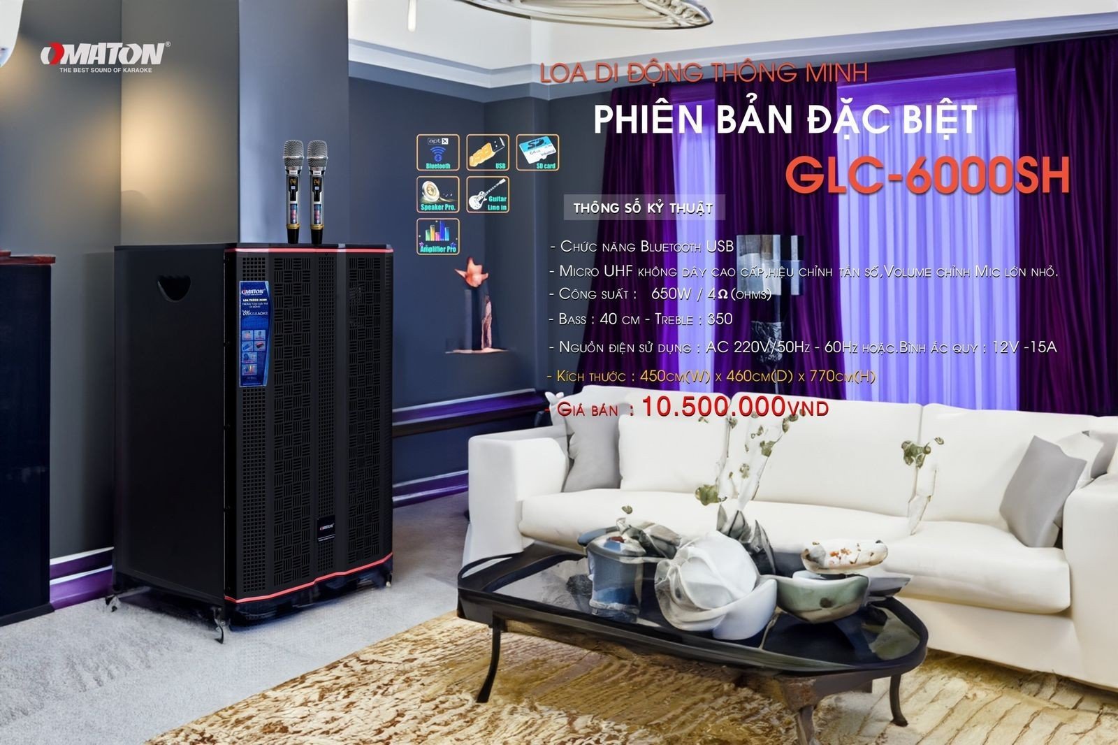 Loa Di Động OMATON GLC-6000SH