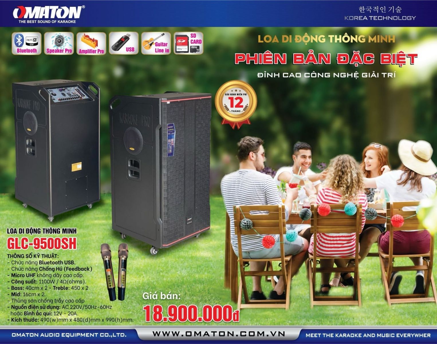 Loa Di Động OMATON GLC-9500SH