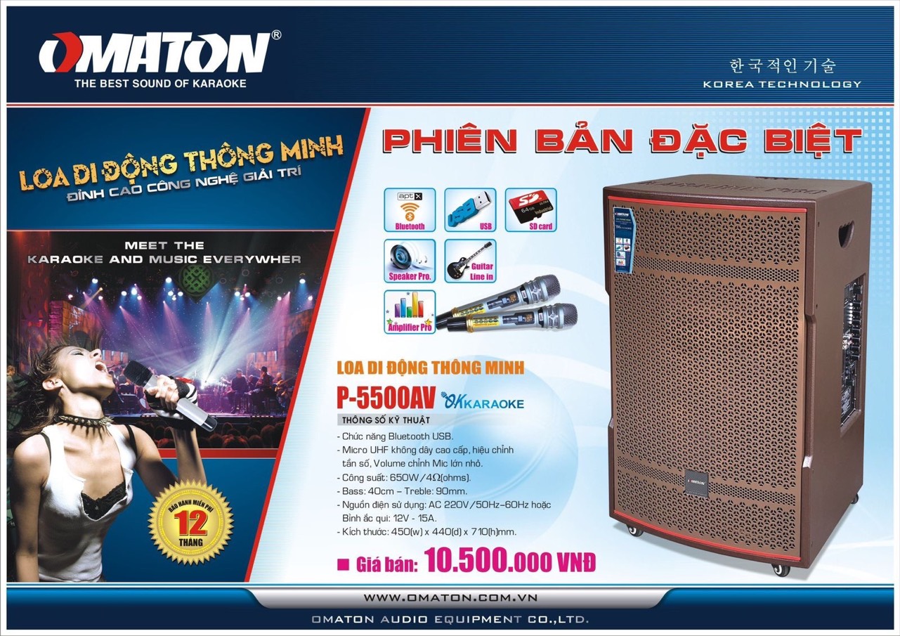 Loa Di Động OMATON P-5500AV