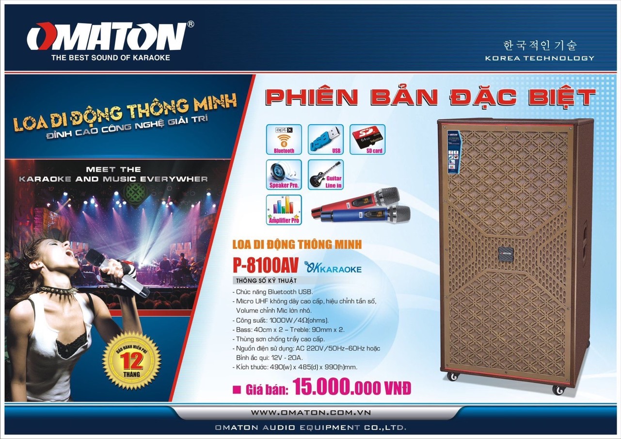 Loa Di Động OMATON P-8100AV